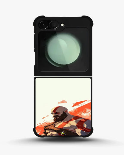 Fierce Warrior Phone Case - Bold Red & White Fighter Print for iPhone, Samsung, Pixel, OnePlus & Vivo