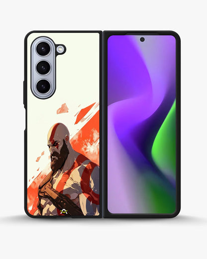 Fierce Warrior Phone Case - Bold Red & White Fighter Print for iPhone, Samsung, Pixel, OnePlus & Vivo