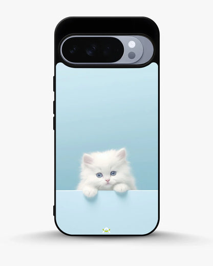Fluffy Kitten Face Phone Case - Cute Baby Blue Print for iPhone, Samsung, Pixel, OnePlus & Vivo