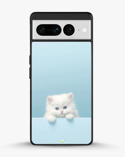 Fluffy Kitten Face Phone Case - Cute Baby Blue Print for iPhone, Samsung, Pixel, OnePlus & Vivo