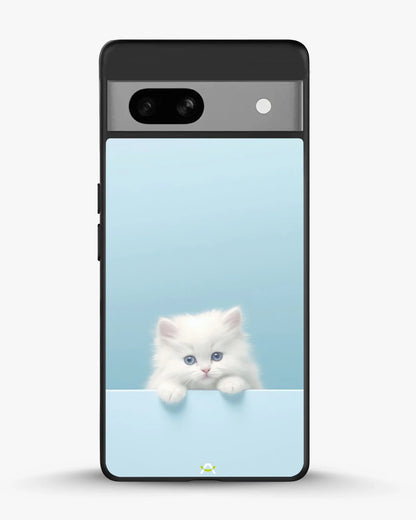 Fluffy Kitten Face Phone Case - Cute Baby Blue Print for iPhone, Samsung, Pixel, OnePlus & Vivo
