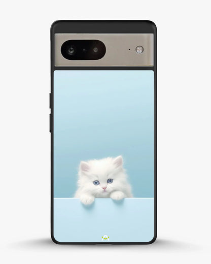 Fluffy Kitten Face Phone Case - Cute Baby Blue Print for iPhone, Samsung, Pixel, OnePlus & Vivo