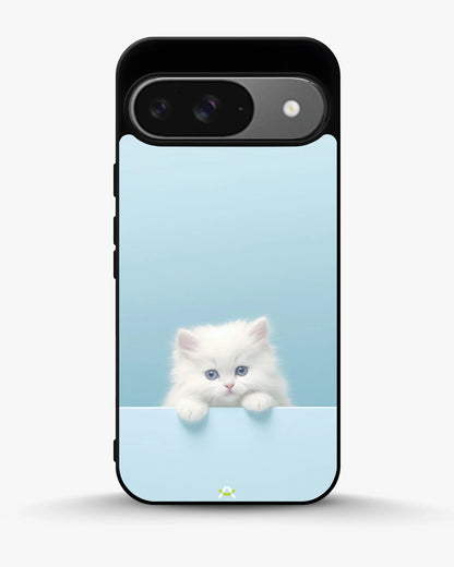 Fluffy Kitten Face Phone Case - Cute Baby Blue Print for iPhone, Samsung, Pixel, OnePlus & Vivo