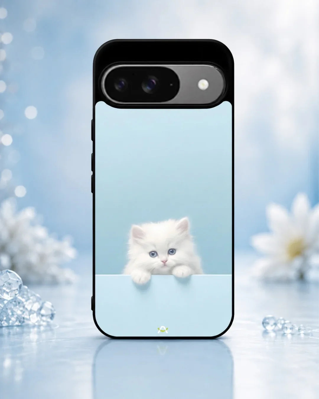 Fluffy Kitten Face Phone Case - Cute Baby Blue Print for iPhone, Samsung, Pixel, OnePlus & Vivo
