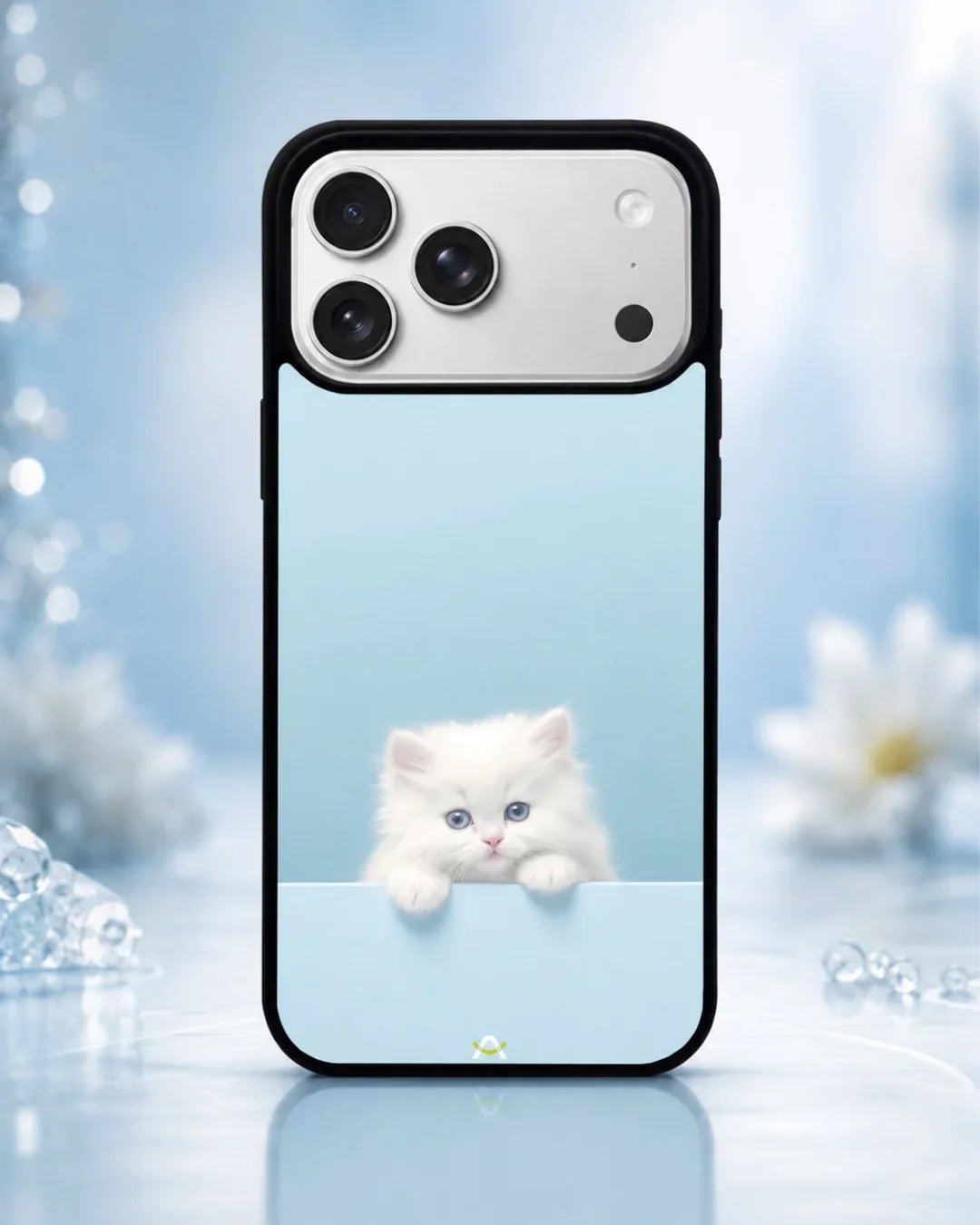 Fluffy Kitten Face Phone Case - Cute Baby Blue Print for iPhone, Samsung, Pixel, OnePlus & Vivo