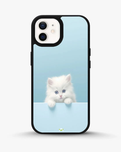 Fluffy Kitten Face Phone Case - Cute Baby Blue Print for iPhone, Samsung, Pixel, OnePlus & Vivo