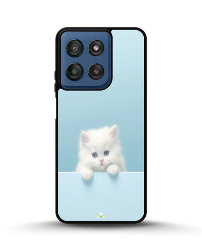 Fluffy Kitten Face Phone Case - Cute Baby Blue Print for iPhone, Samsung, Pixel, OnePlus & Vivo