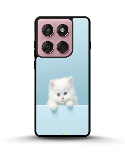Fluffy Kitten Face Phone Case - Cute Baby Blue Print for iPhone, Samsung, Pixel, OnePlus & Vivo