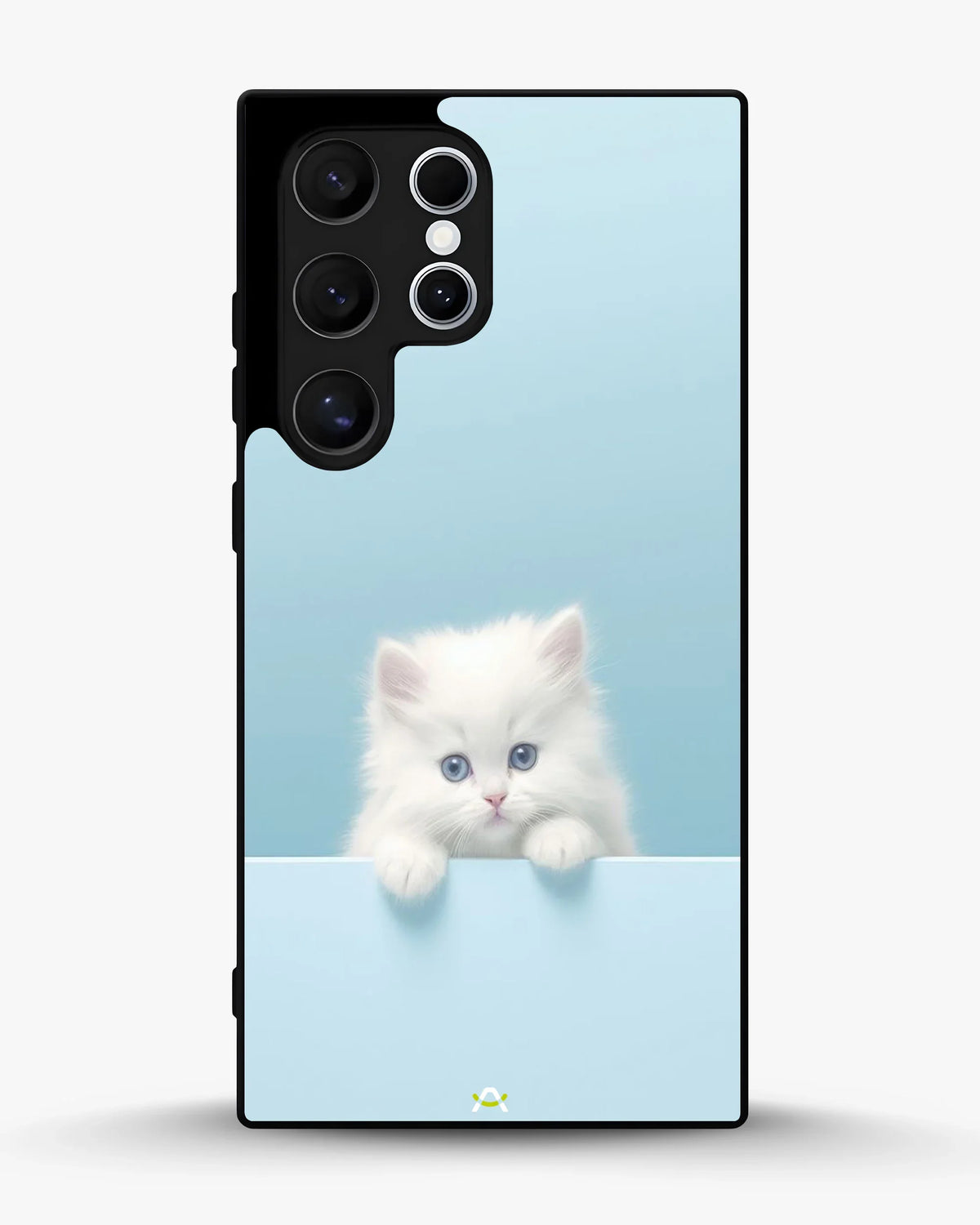 Fluffy Kitten Face Phone Case - Cute Baby Blue Print for iPhone, Samsung, Pixel, OnePlus & Vivo