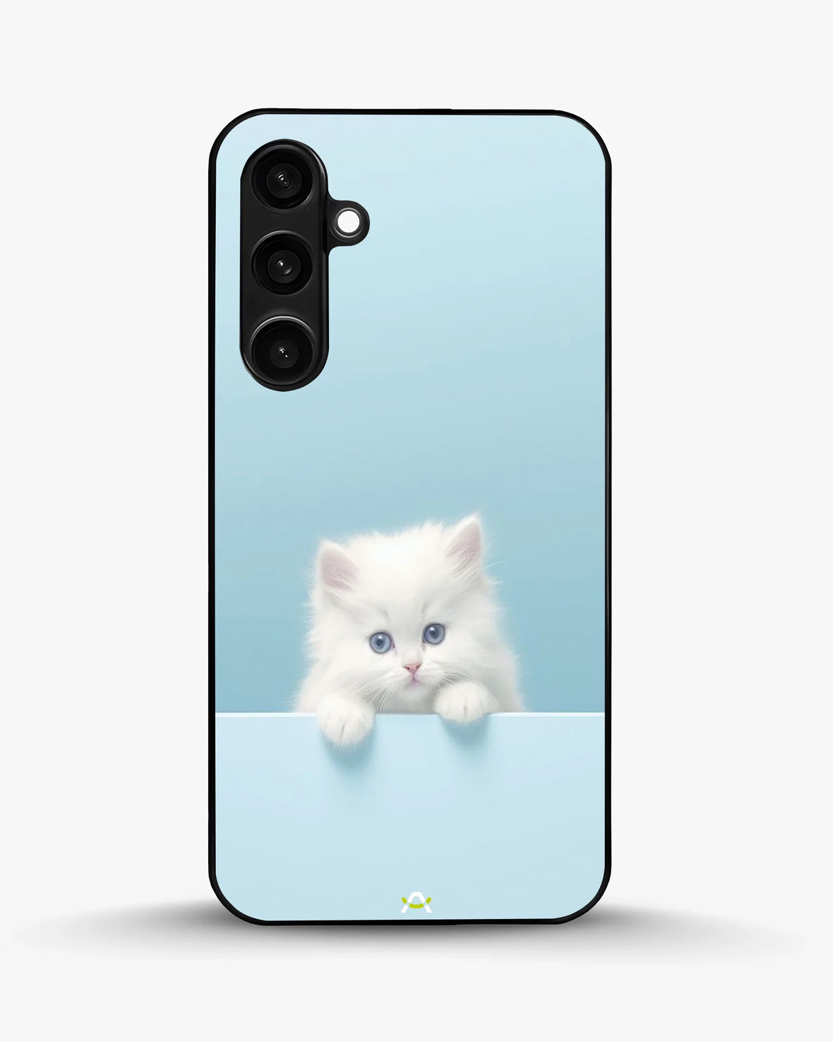 Fluffy Kitten Face Phone Case - Cute Baby Blue Print for iPhone, Samsung, Pixel, OnePlus & Vivo