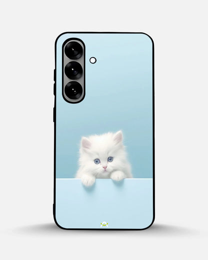 Fluffy Kitten Face Phone Case - Cute Baby Blue Print for iPhone, Samsung, Pixel, OnePlus & Vivo