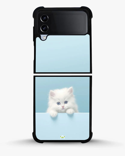 Fluffy Kitten Face Phone Case - Cute Baby Blue Print for iPhone, Samsung, Pixel, OnePlus & Vivo