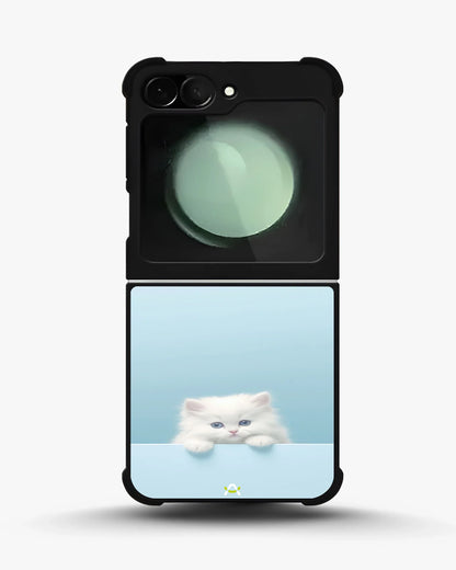 Fluffy Kitten Face Phone Case - Cute Baby Blue Print for iPhone, Samsung, Pixel, OnePlus & Vivo