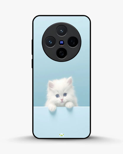 Fluffy Kitten Face Phone Case - Cute Baby Blue Print for iPhone, Samsung, Pixel, OnePlus & Vivo