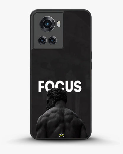Focus Statue Phone Case - Bold Black Motivational Print for iPhone, Samsung, Pixel, OnePlus & Vivo