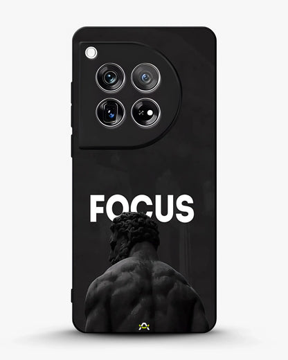 Focus Statue Phone Case - Bold Black Motivational Print for iPhone, Samsung, Pixel, OnePlus & Vivo