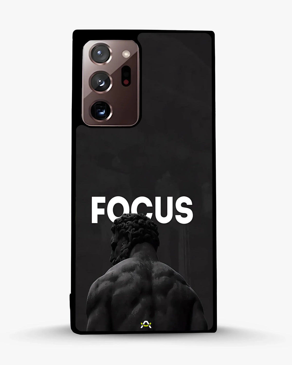 Focus Statue Phone Case - Bold Black Motivational Print for iPhone, Samsung, Pixel, OnePlus & Vivo