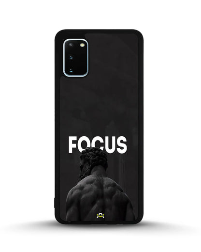 Focus Statue Phone Case - Bold Black Motivational Print for iPhone, Samsung, Pixel, OnePlus & Vivo