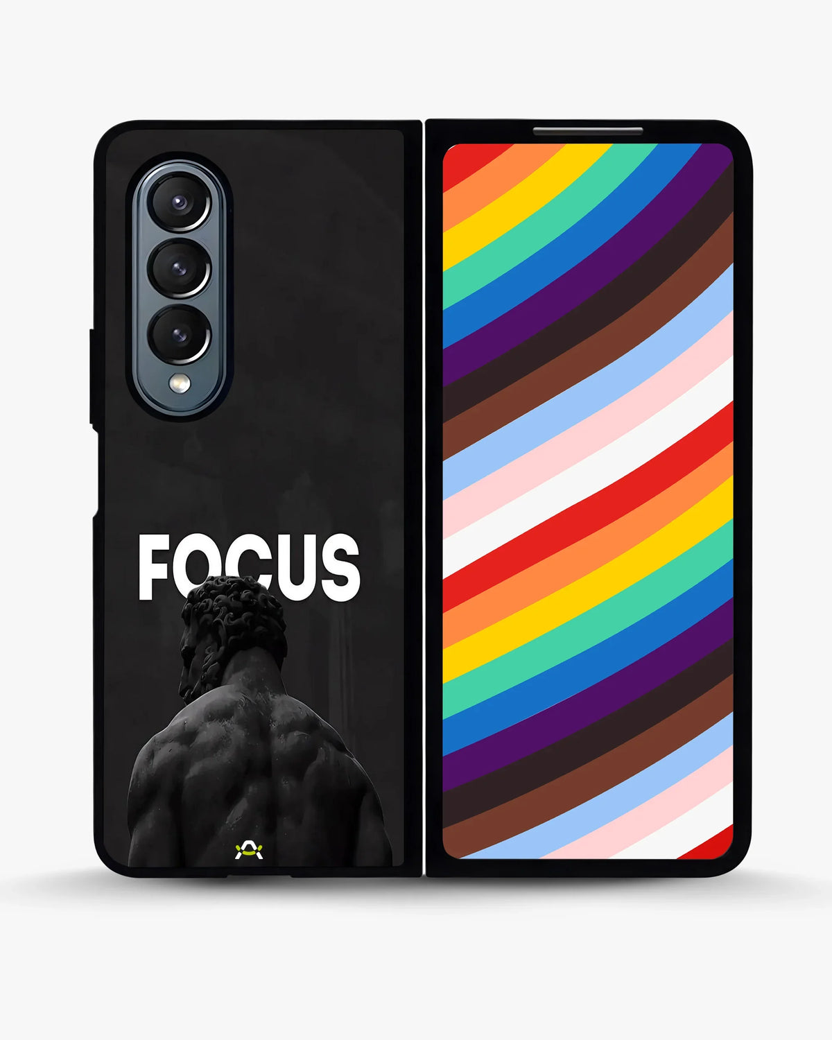 Focus Statue Phone Case - Bold Black Motivational Print for iPhone, Samsung, Pixel, OnePlus & Vivo