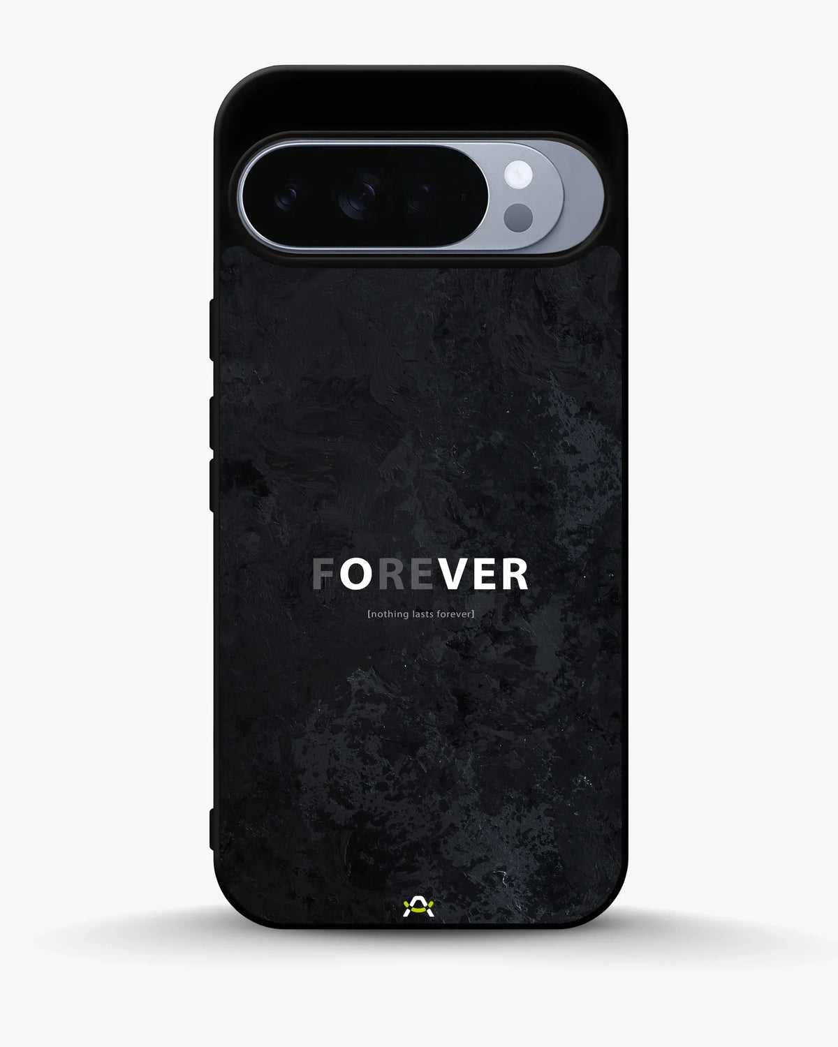 Forever Typography Phone Case - Charcoal Statement Print for iPhone, Samsung, Pixel, OnePlus & Vivo