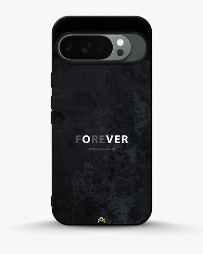 Forever Typography Phone Case - Charcoal Statement Print for iPhone, Samsung, Pixel, OnePlus & Vivo