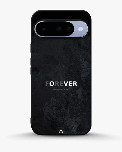 Forever Typography Phone Case - Charcoal Statement Print for iPhone, Samsung, Pixel, OnePlus & Vivo