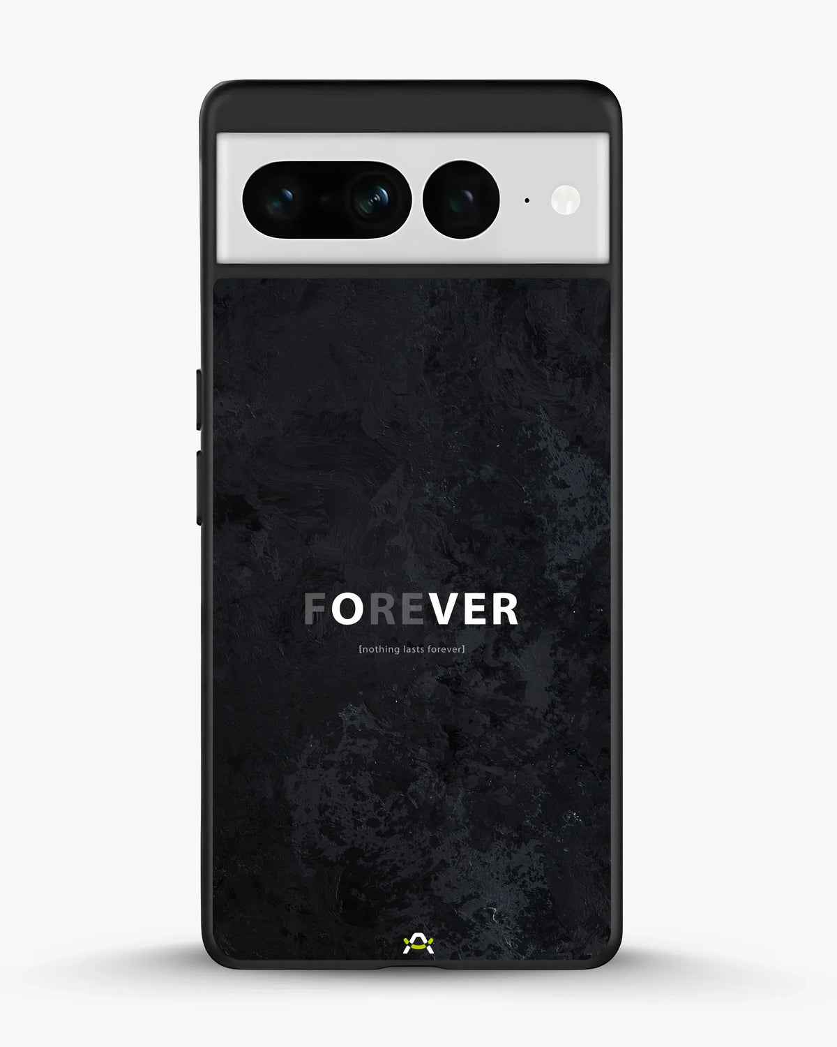 Forever Typography Phone Case - Charcoal Statement Print for iPhone, Samsung, Pixel, OnePlus & Vivo