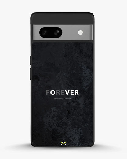 Forever Typography Phone Case - Charcoal Statement Print for iPhone, Samsung, Pixel, OnePlus & Vivo