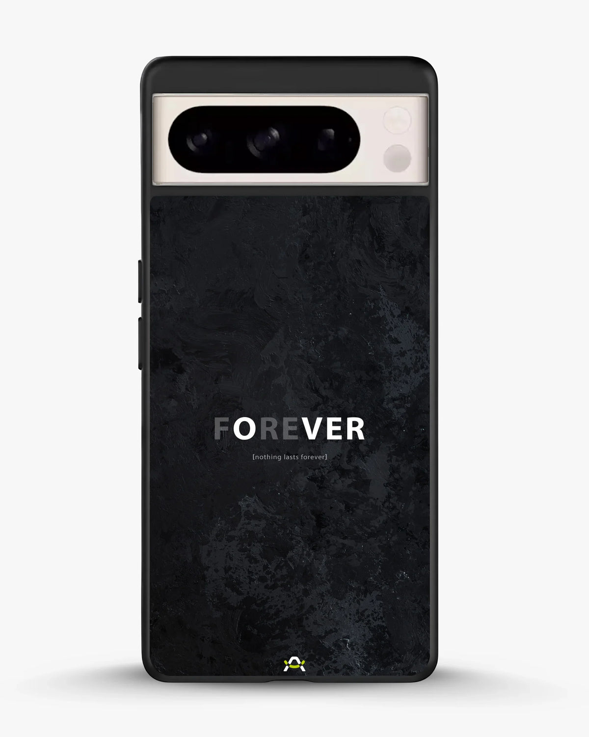 Forever Typography Phone Case - Charcoal Statement Print for iPhone, Samsung, Pixel, OnePlus & Vivo