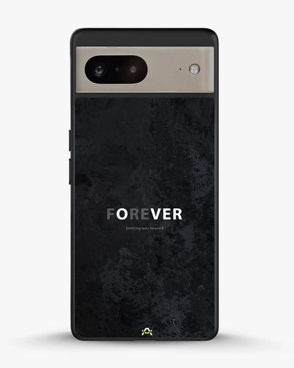 Forever Typography Phone Case - Charcoal Statement Print for iPhone, Samsung, Pixel, OnePlus & Vivo
