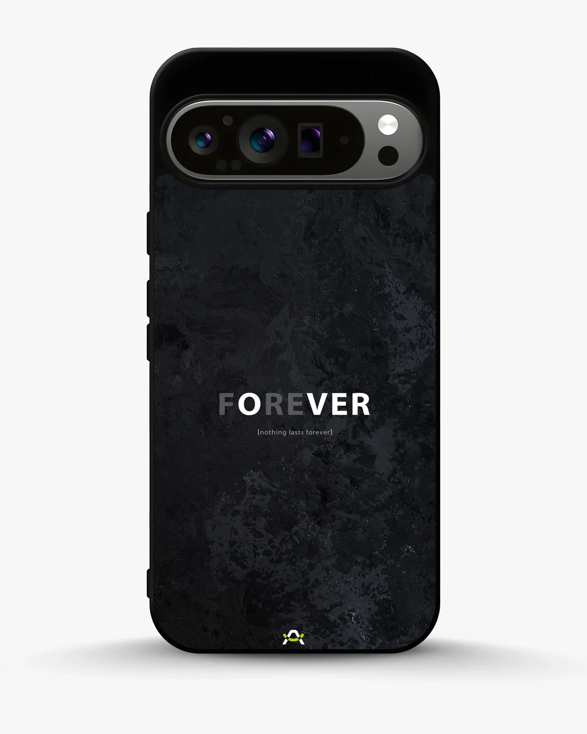 Forever Typography Phone Case - Charcoal Statement Print for iPhone, Samsung, Pixel, OnePlus & Vivo