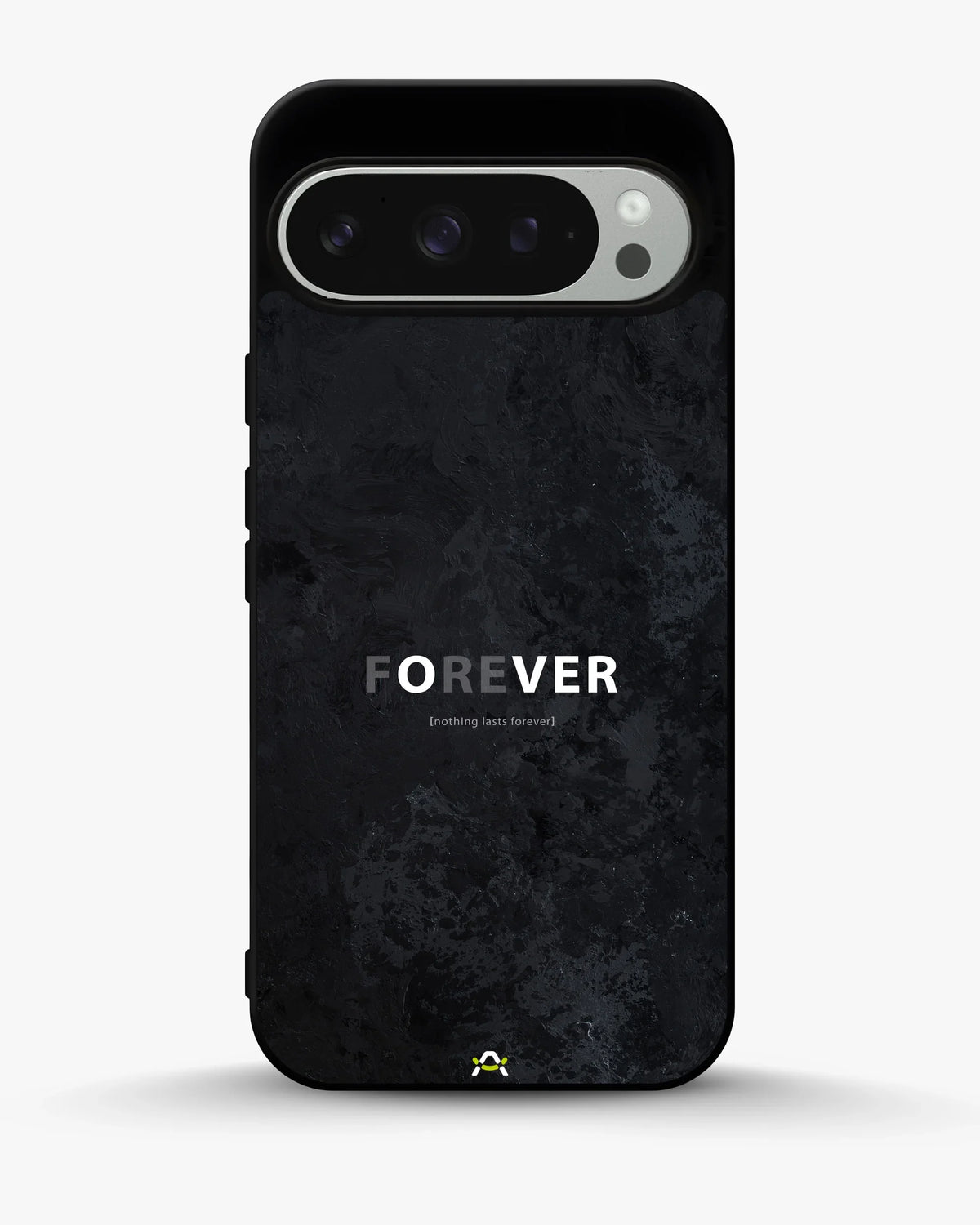 Forever Typography Phone Case - Charcoal Statement Print for iPhone, Samsung, Pixel, OnePlus & Vivo