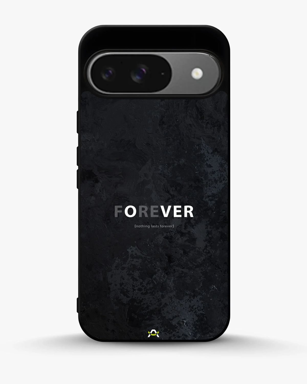 Forever Typography Phone Case - Charcoal Statement Print for iPhone, Samsung, Pixel, OnePlus & Vivo