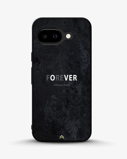 Forever Typography Phone Case - Charcoal Statement Print for iPhone, Samsung, Pixel, OnePlus & Vivo