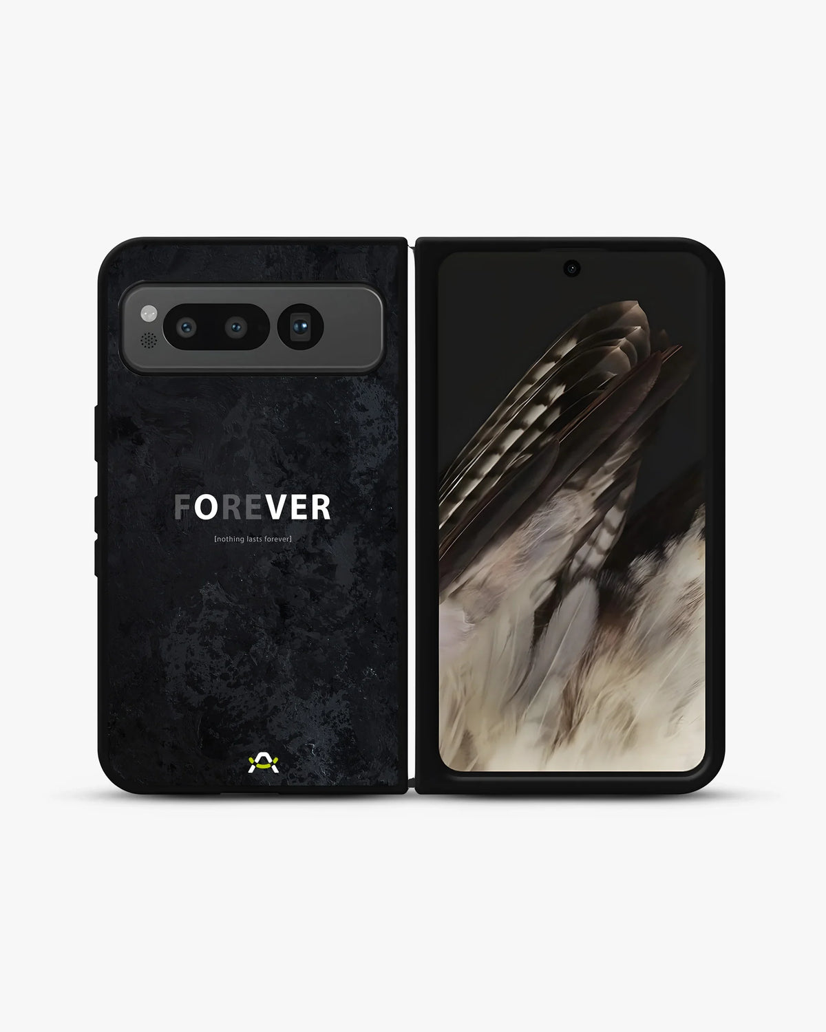 Forever Typography Phone Case - Charcoal Statement Print for iPhone, Samsung, Pixel, OnePlus & Vivo