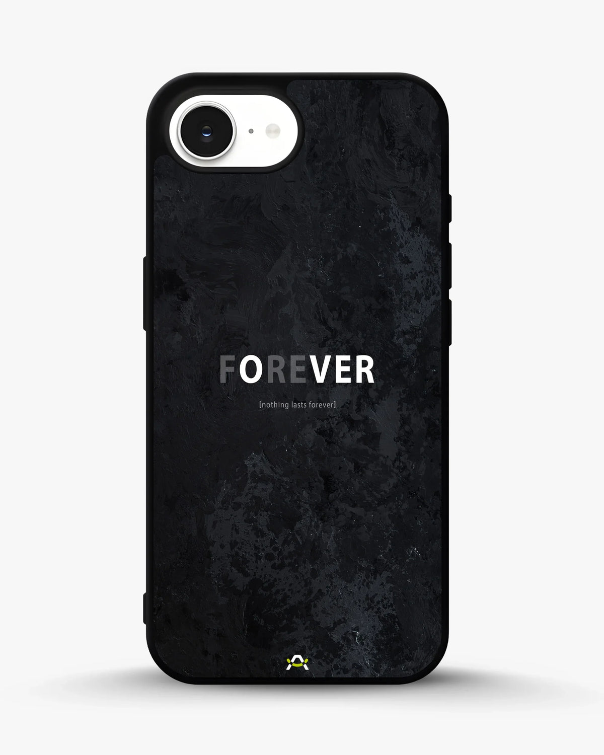 Forever Typography Phone Case - Charcoal Statement Print for iPhone, Samsung, Pixel, OnePlus & Vivo