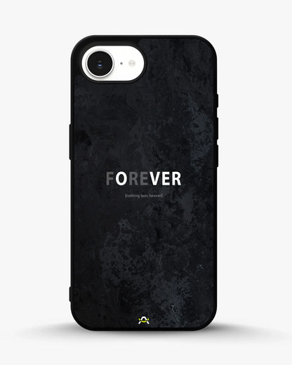 Forever Typography Phone Case - Charcoal Statement Print for iPhone, Samsung, Pixel, OnePlus & Vivo