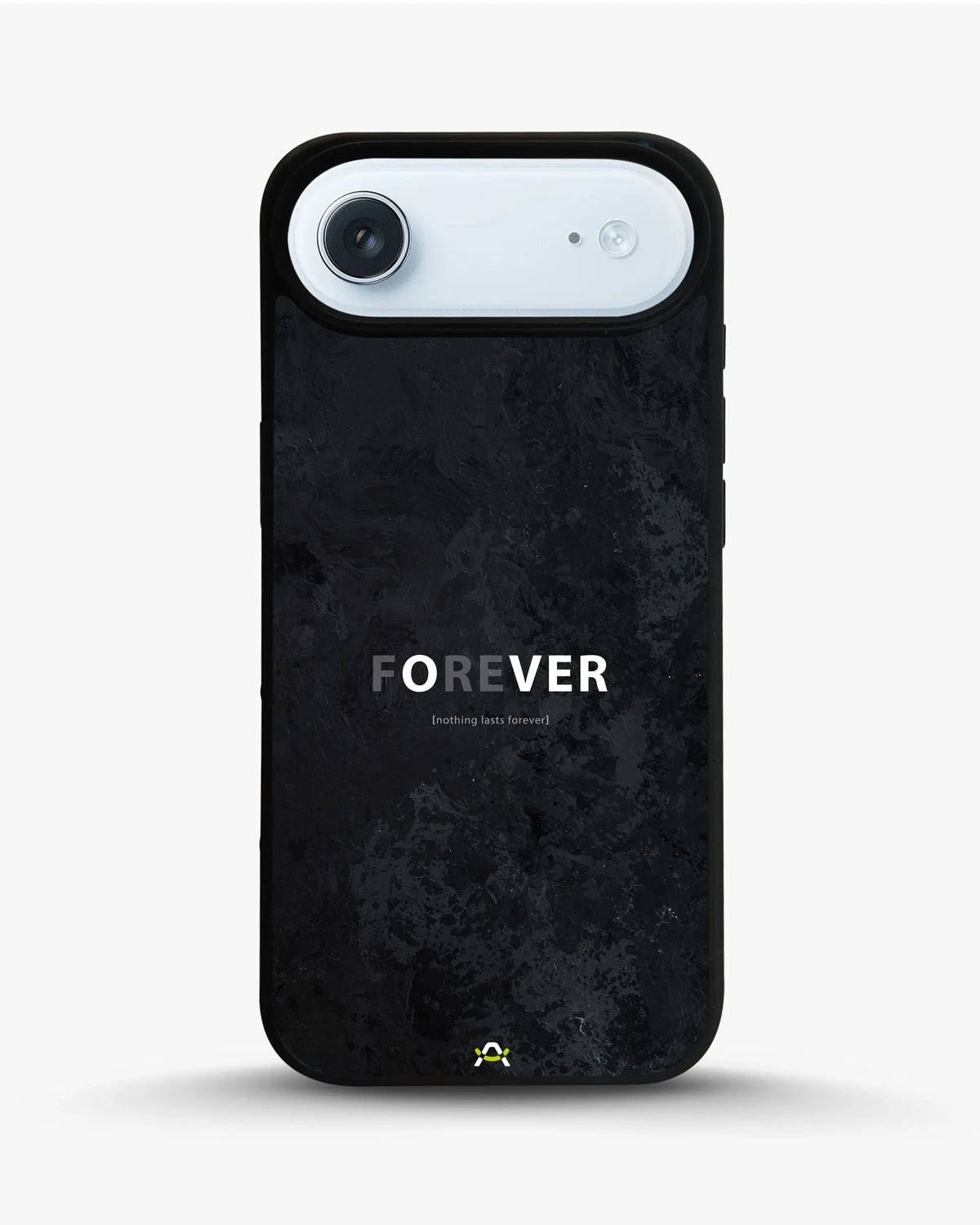 Forever Typography Phone Case - Charcoal Statement Print for iPhone, Samsung, Pixel, OnePlus & Vivo