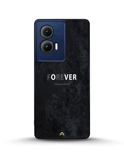 Forever Typography Phone Case - Charcoal Statement Print for iPhone, Samsung, Pixel, OnePlus & Vivo