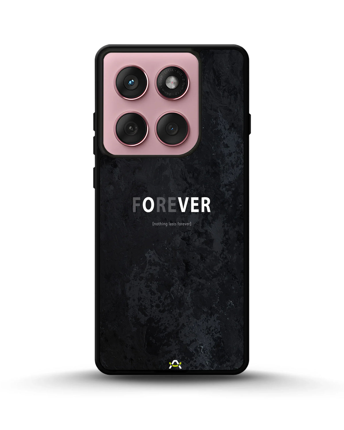 Forever Typography Phone Case - Charcoal Statement Print for iPhone, Samsung, Pixel, OnePlus & Vivo