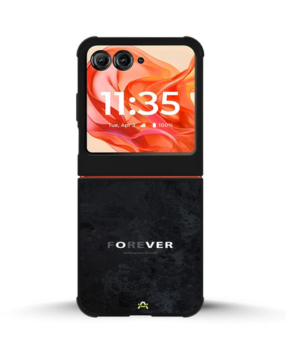 Forever Typography Phone Case - Charcoal Statement Print for iPhone, Samsung, Pixel, OnePlus & Vivo