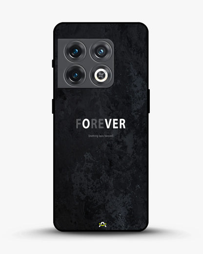 Forever Typography Phone Case - Charcoal Statement Print for iPhone, Samsung, Pixel, OnePlus & Vivo
