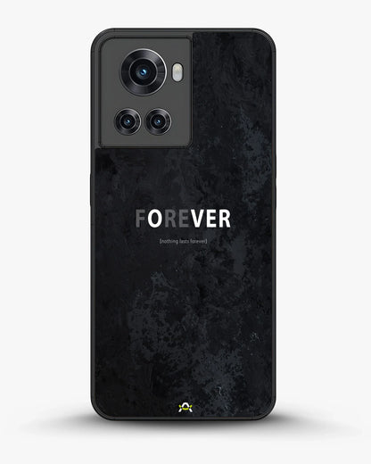 Forever Typography Phone Case - Charcoal Statement Print for iPhone, Samsung, Pixel, OnePlus & Vivo