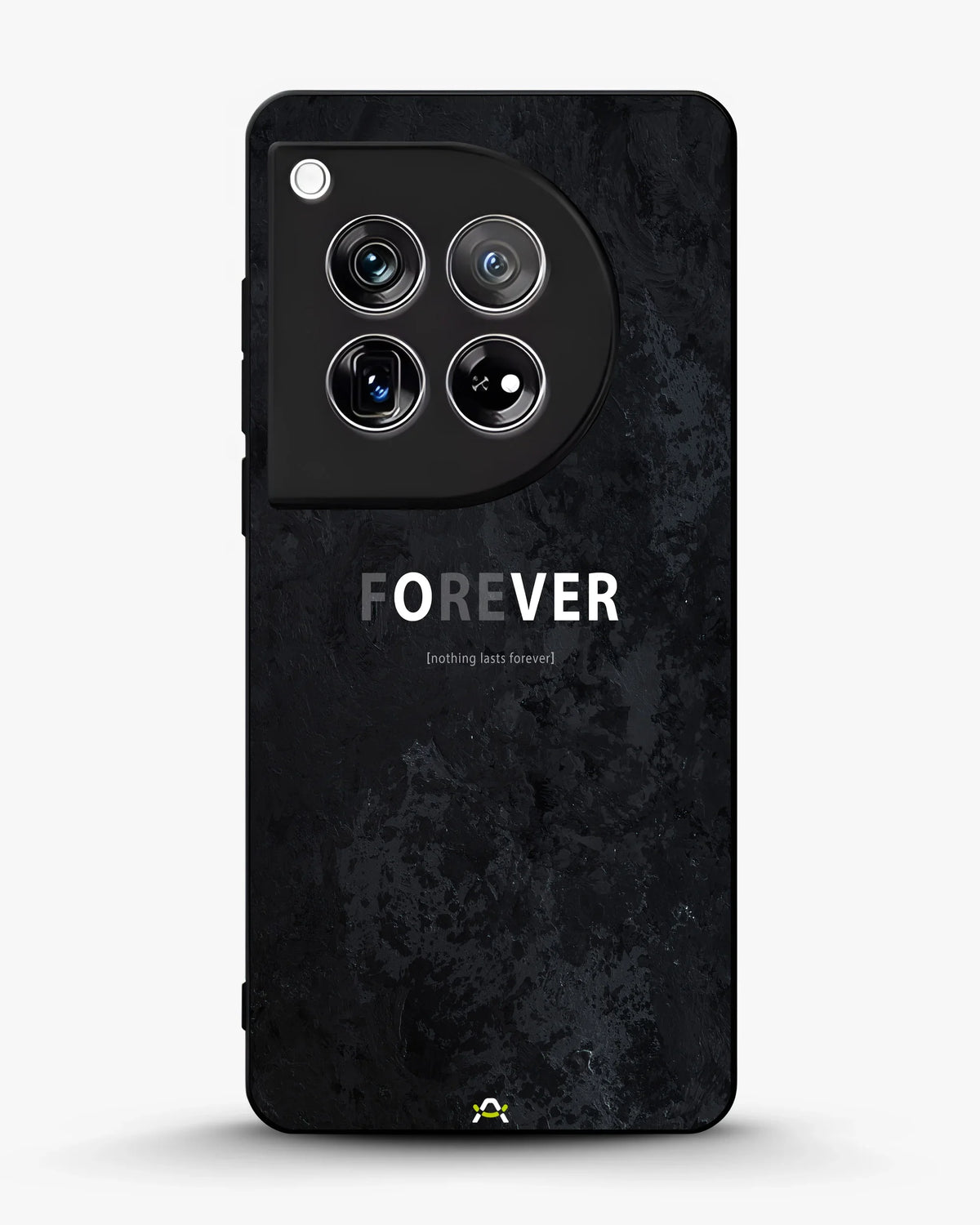 Forever Typography Phone Case - Charcoal Statement Print for iPhone, Samsung, Pixel, OnePlus & Vivo