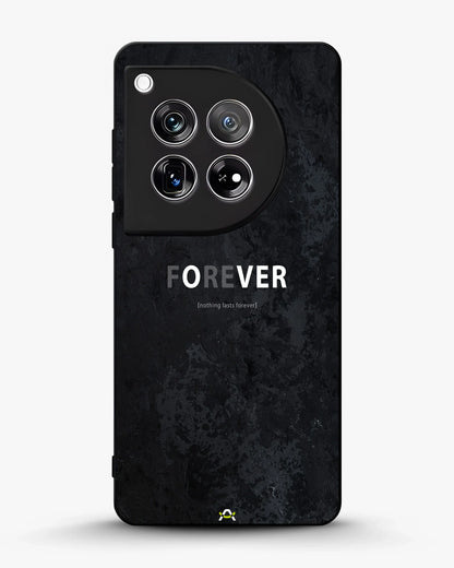 Forever Typography Phone Case - Charcoal Statement Print for iPhone, Samsung, Pixel, OnePlus & Vivo