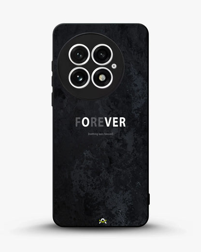 Forever Typography Phone Case - Charcoal Statement Print for iPhone, Samsung, Pixel, OnePlus & Vivo