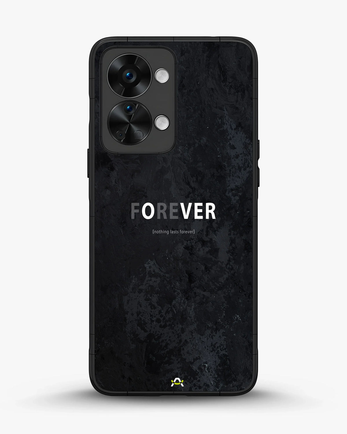 Forever Typography Phone Case - Charcoal Statement Print for iPhone, Samsung, Pixel, OnePlus & Vivo