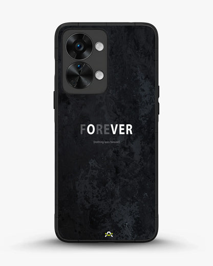Forever Typography Phone Case - Charcoal Statement Print for iPhone, Samsung, Pixel, OnePlus & Vivo