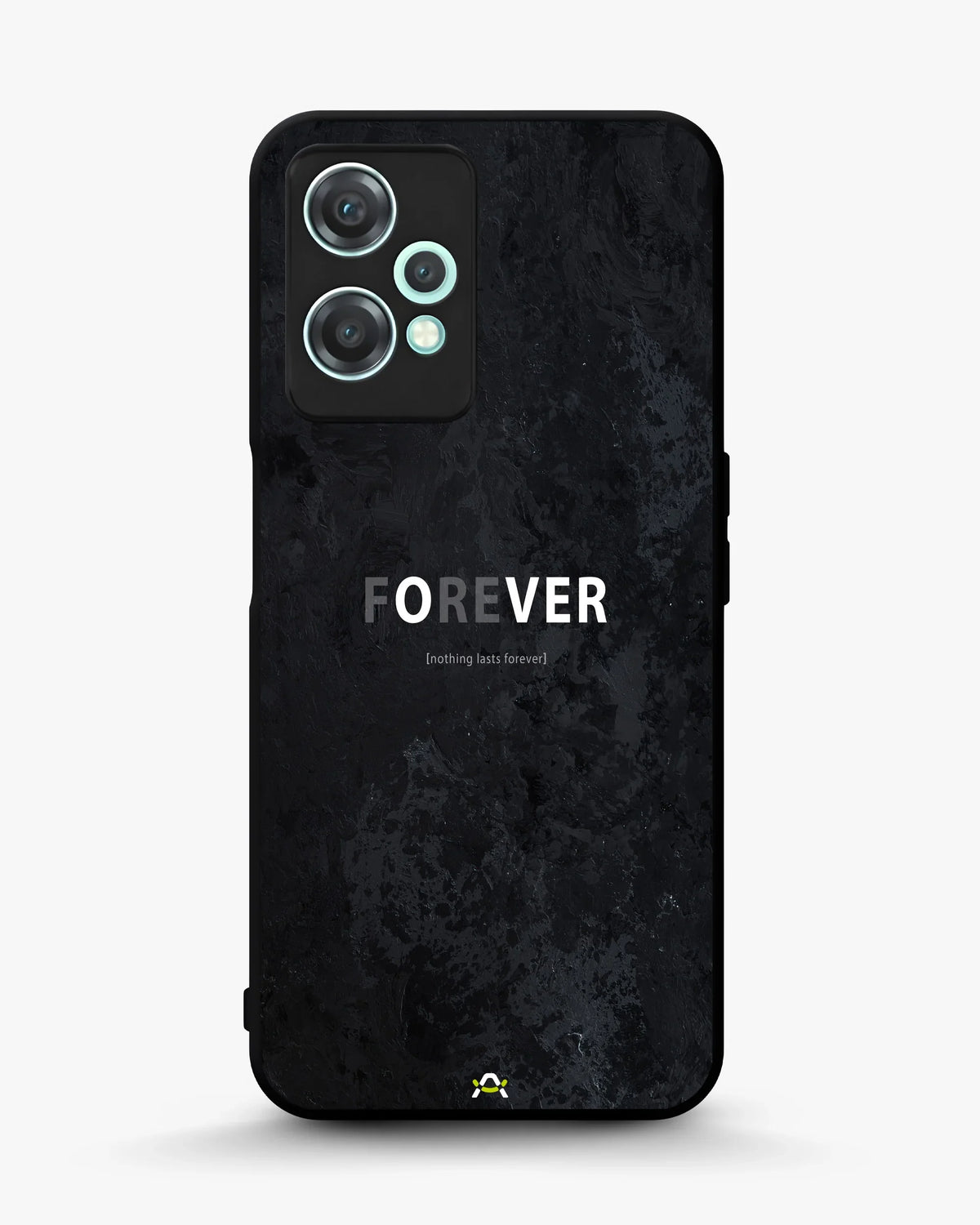 Forever Typography Phone Case - Charcoal Statement Print for iPhone, Samsung, Pixel, OnePlus & Vivo