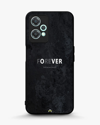 Forever Typography Phone Case - Charcoal Statement Print for iPhone, Samsung, Pixel, OnePlus & Vivo